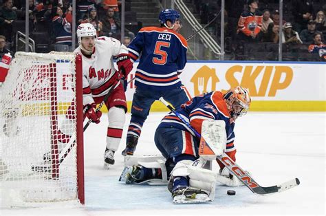 Hyman has 3 goals, McDavid gets 3 assists as Oilers beat Hurricanes 6-2 for 5th straight win