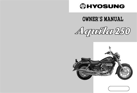 Hyosung aquila 250 gv250 manuale di riparazione in officina per tutti i modelli dal 2001 in poi. - Honda harmony cortacésped manual del propietario.