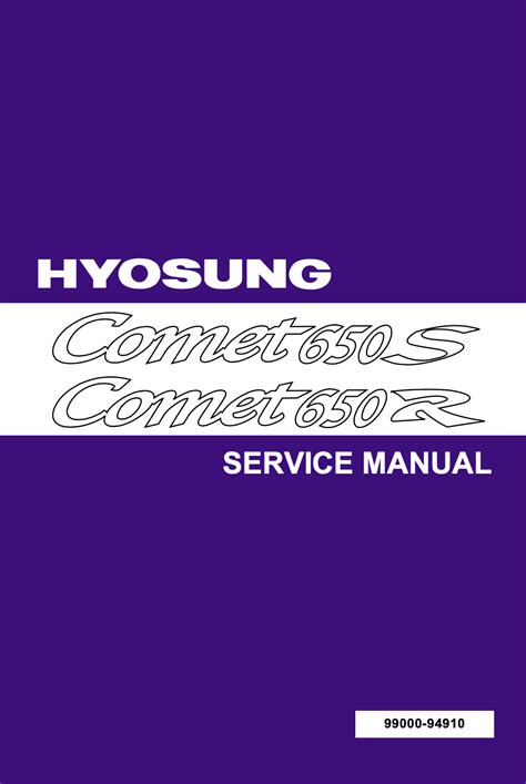 Hyosung comet 650s 650r workshop service repair manual. - Bmw k75 k100 1986 repair service manual.