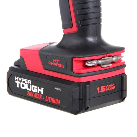 Hyper tough drill charger. New Hyper Tough 20V Lithium-ion Battery Fast Charger Ideal for quickly charging your 20V Max* Hyper Tough Batteries Compatible with Hyper Tough 20V MAX ... 
