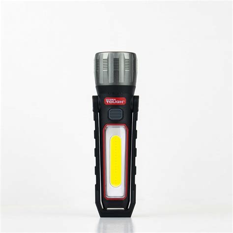 The Hyper Tough 500-Lumen LED Rechargeable Work Light, Bluetooth Speaker, Red, Black allows you to rock out while lighting up your work or play area. Made specifically with those working on the car in mind, this powerful 500-lumen light has 4 modes: high, medium, low and mood light to give you the flexibility to customize your work experience. . 