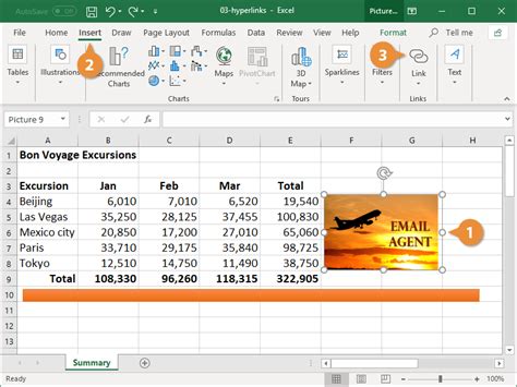 Hyperlink in Excel CustomGuide