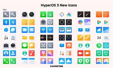 Hyperos 3 icons theme.  They have a linear icon and different color backgrounds.  Nov 3, ...