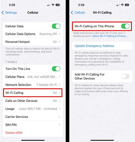 Hyperos wifi calling.  I have a problem with wifi calling, it is enabled in the settings, ...