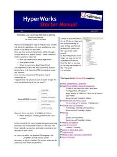 Hyperworks starter manual training altair university. - Guida allo studio della revisione dell'elettrocardiografia clinica 2a edizione.