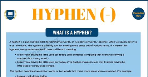 Hyphen definition