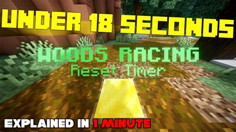 Hypixel SkyBlock how to do Woods Racing in under 18 seconds - YouTube