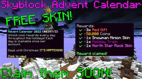 Hypixel skyblock calendar. Dec 1, 2022 · SkyBlock Community Help About Us Starting out as a YouTube channel making Minecraft Adventure Maps, Hypixel is now one of the largest and highest quality Minecraft Server Networks in the world, featuring original games such as The Walls, Mega Walls, Blitz Survival Games, and many more! 
