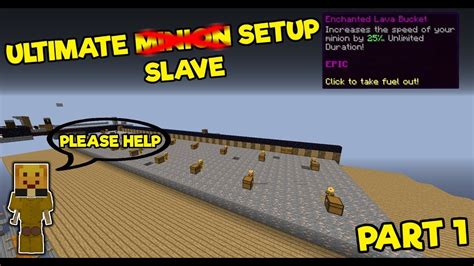 Hypixel skyblock minion setup