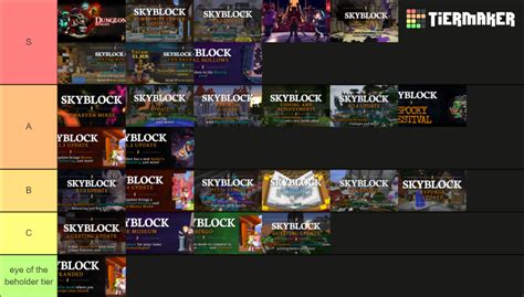Hypixel skyblock tier list.  Salutations, I have recently composed a tier ...