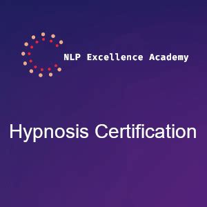 Hypnosis certification.  We offer certification for hypnosis and NLP practitio...