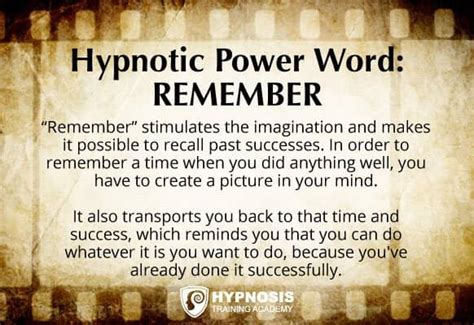 Hypnotizing Someone with Hypnotic Power Words and Phrases …