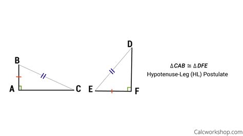 Hypotenuse leg theorem definition