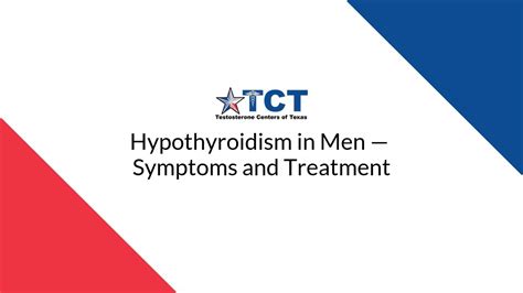 Hypothyroidism in Men — Symptoms and Treatment - YouTube