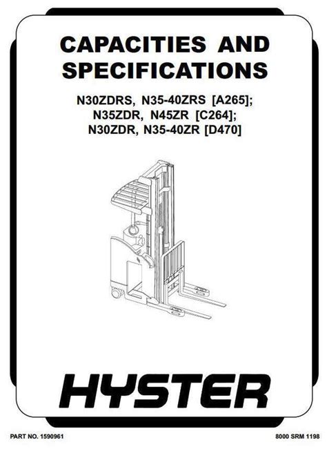 Hyster a265 n35zrs n40zrs n30zdrs forklift service repair factory manual instant. - Manitou mrt series parts part manual repair manual.