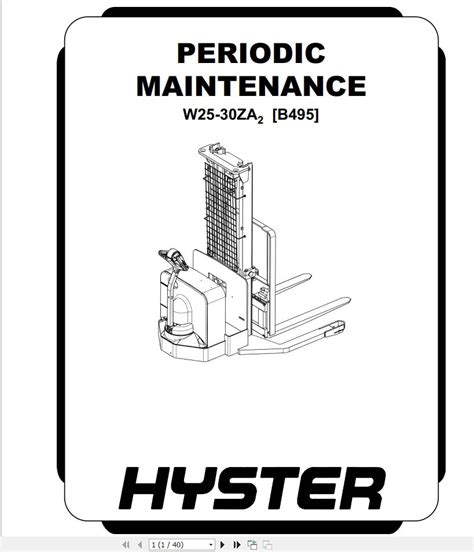 Hyster b495 w25za2 w30za2 forklift service repair factory manual instant. - Mercury mariner 4 stroke 323 cc 9 9 and 15 workshop manual.