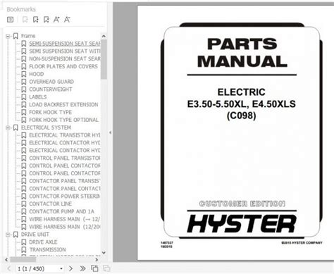 Hyster c098 e3 50 5 50xl e4 50xls forklift parts manual. - Aoac official methods of analysis 19th.