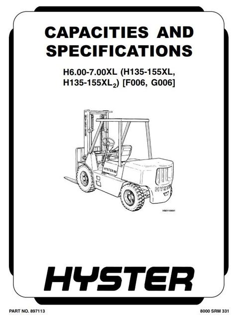 Hyster challenger h135xl h155xl forklift service repair manual parts manual f006. - Yamaha rhino 700 side by side manual.