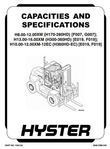 Hyster challenger h170hd h190hd h210hd h230hd h250hd h280hd forklift service repair manual parts manual download f007. - La gimnasia sueca manual de gimnasia racional.