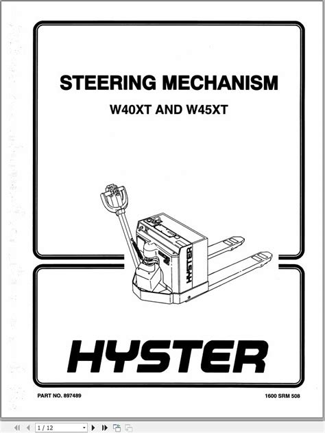 Hyster forklift walkie w40xt a218 service repair manual parts manual. - Tránsito de gallegos por la guajira.