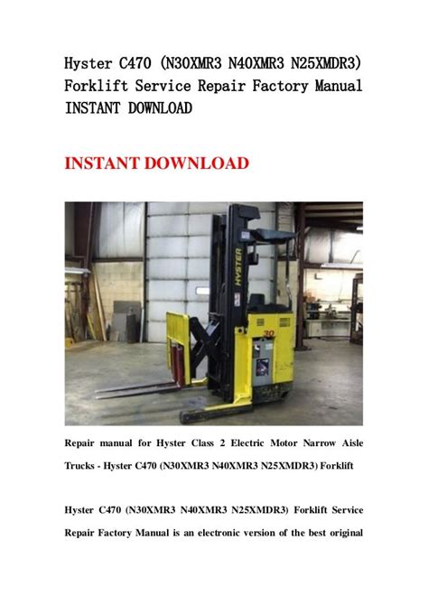 Hyster n25xmdr3 n30xmr3 n40xmr3 n50xma3 electric forklift service repair manual parts manual. - She comes first the thinking mans guide to pleasuring a woman kerner.
