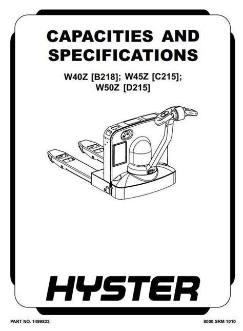 Hyster w40z w45z gabelstapler service reparaturanleitung teile handbuch. - Harley davidson softail 1997 1998 service manual.