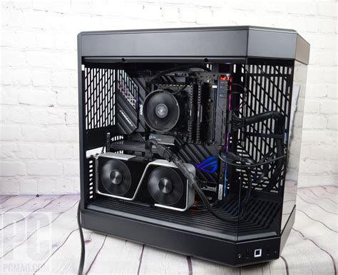 Awesome looking case, great airflow. Plenty of space to work in. Panoramic Views. No corner pillar. The Y60 features a 3-piece panoramic tempered glass design for the ultimate photo and display potential. See your build the way it was meant to be seen from the left or right side of your desk with a simple turn. Exclusively Vertical GPU Mounted.. 