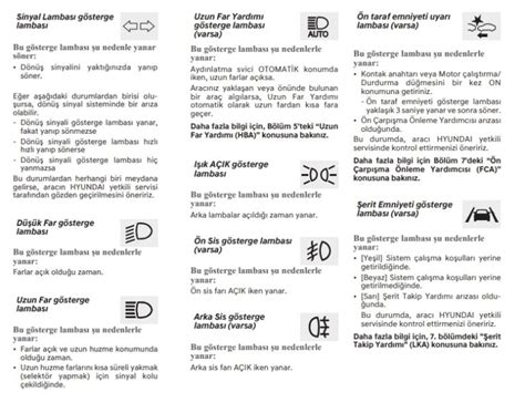Hyundai İ20 Arıza Lambaları Anlamı İ20 Gösterge . 