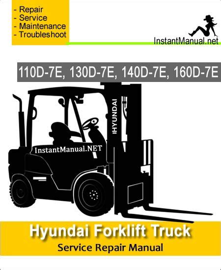 Hyundai 110d 7e 130d 7e 140d 7e 160d 7e forklift truck workshop service repair manual. - Service repair manual isuzu diesel 4jb1.