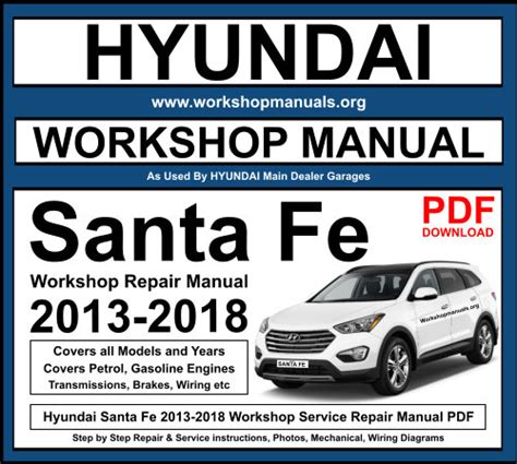 Hyundai Santa Fe Repair & Service Manuals (5 PDF