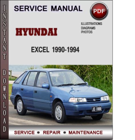 Hyundai excel digital workshop repair manual 1989 1994. - Lg gr b197wvs refrigerator service manual.