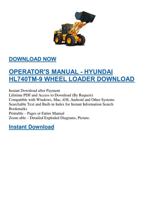 Hyundai hl740tm 9 wheel loader operating manual. - Roma e la campagna romana nel grand tour.