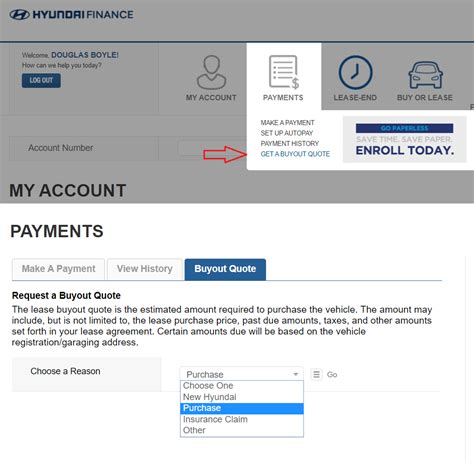 Hyundai lease payoff address. Access all of your monthly statements, available to view online or print. See your FICO ® Score for free whenever you sign into your account. Log in to manage your Hyundai Motor Finance auto finance or lease account. 