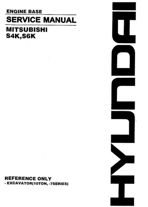 Hyundai mitsubishi s4k s6k excavator engine service repair manual. - Risposte guida allo studio del bagnino della croce rossa 2013.