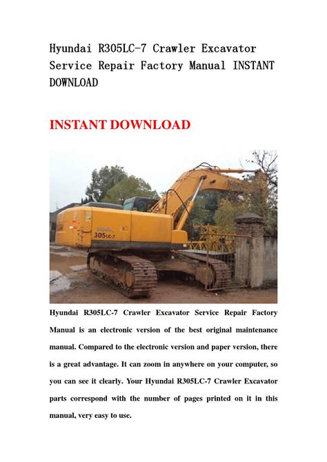 Hyundai r305lc 7 crawler excavator operating manual. - Química 1021 manual de laboratorio respuestas.