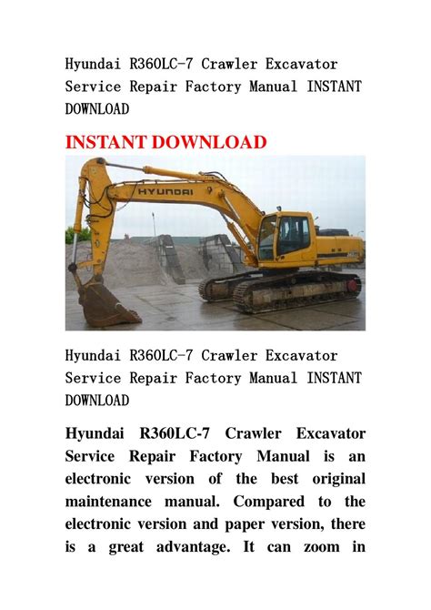 Hyundai r360lc 7 crawler excavator service manual operating manual collection of 2 files. - Bpm cbok version 3 0 guide to the business process.