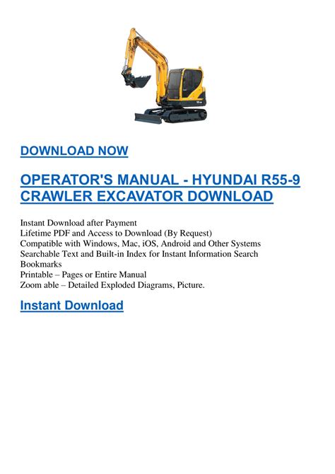 Hyundai r55 9 crawler excavator operating manual download. - Nikon coolpix l2 service repair manual.