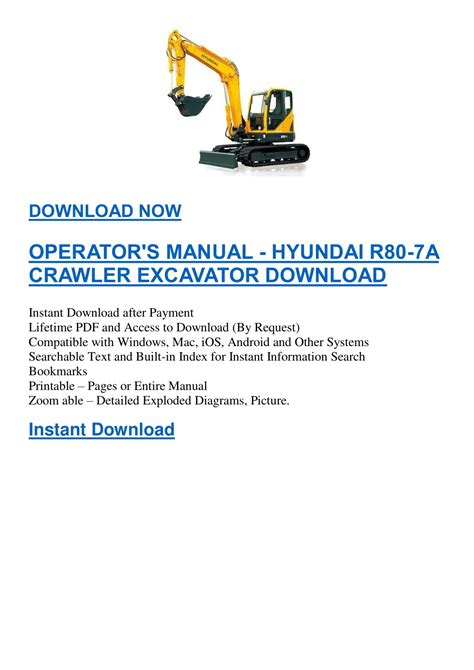 Hyundai r80 7a raupenbagger reparaturanleitung download herunterladen. - Mercedes benz c200 kompressor owners manual w204.