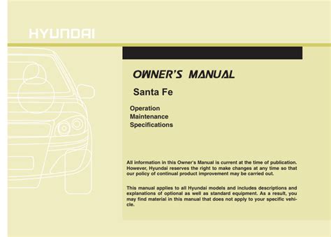 Hyundai santa fe repair 2011 manual. - Statystyczne metody analizy i predykcji cen wolnorynkowych.