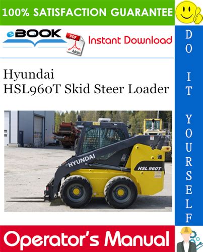 Hyundai skid steer loader hsl960t operating manual. - Coleman evcon gas furnace repair manual.