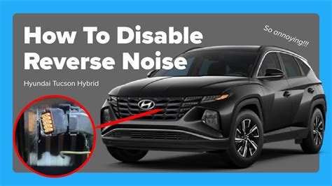 Crow Discussion starter. 49 posts · Joined 2021. #1 · Jun 6, 2021. The Reverse sound emanating from the front of the Tucson Hybrid sound is loud, odd, and frankly embarrassing. A neighbor has complained that it wakes her up in the morning. The dealer's hands are tied because it's a feature of the vehicle. If anyone comes up with a solution ...