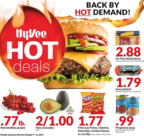 to view deals. Choose your news! Check out our free newsletters for nutrition tips, fun recipes & the latest deals. Subscribe Today. Prices, promotions, and availability may vary by store. and online and are determined on date order is placed. See our Hy-Vee Terms of Sale. for details.. 