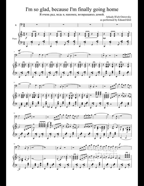 I'm finally going home. Can