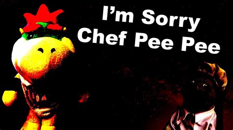 Is I'm Sorry Chef Pee Pee real or fake? Real. Fake. Vote. 58 Votes in Poll. 0. 3. 0. EpicguyRonFan · 10/21/2022. It's an sml creepypasta (a pretty bad one at that) 0. Ste mo 464646 · 10/21/2022. If you want to get technical, evil chef pp is the closest thing to it other than that it doesnt exist. 0.