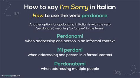 I’m Sorry in Italian - The Intrepid Guide