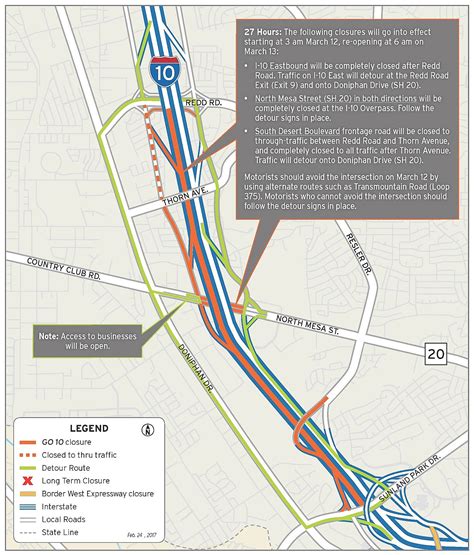 Eastbound I-10 will be closed between SR 51 a