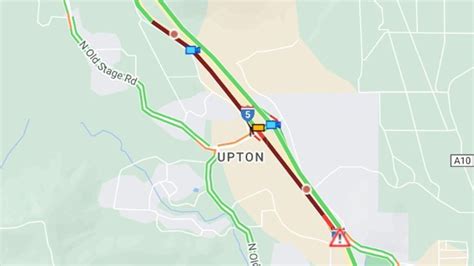 Traffic from Shasta to Eugene. Possible roads closed in California: (more info from Caltrans) Near Montague on Monday. I-5 South Pavement Repair. Near Yreka until Oct 27. SR-3 South Grinding and Paving, Truck Plaza. Near Weed. I-5 South Rest Area Closure. Near Mount Shasta until Sunday. . 