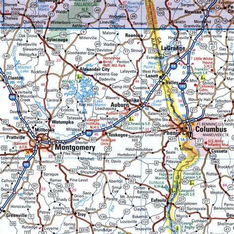 Interstate 65 I-65 highlighted in red Route information Maintained by ALDOT Length 366.229 mi (589.388 km) NHS Entire route Major junctions South end I-10 in Mobile Major intersections I-165 in Prichard Future I-85 southwest of Montgomery Future I-685 / I-85 in Montgomery I-459 in Hoover I-20 / I-59 in Birmingham I-22 in Fultondale Future I-422 in Morris I-565 / US 72 Alt. in Decatur North end .... 