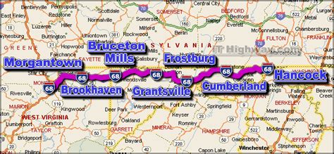 I-68 Maryland real time traffic, road conditions, 