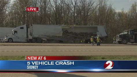 I 75 accident sidney ohio today. Humvee crashes into two semi trucks. News / Apr 10, 2024 / 10:04 PM EDT. The soldiers involved are from the Ohio National Guard's 637th Chemical Company out of Kettering and they were traveling to ... 